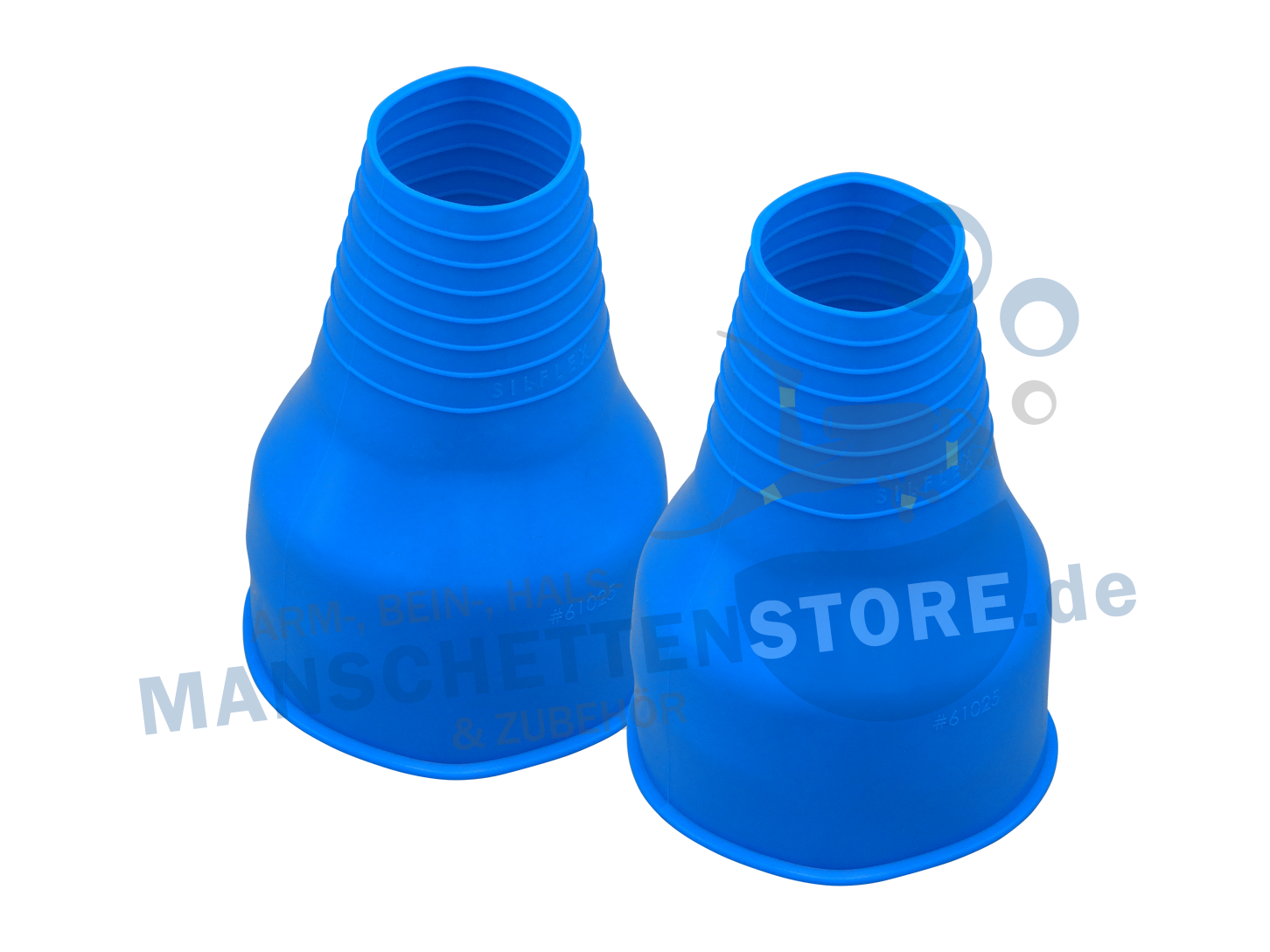 1 Paar Silikon Armmanschetten Blau - Small