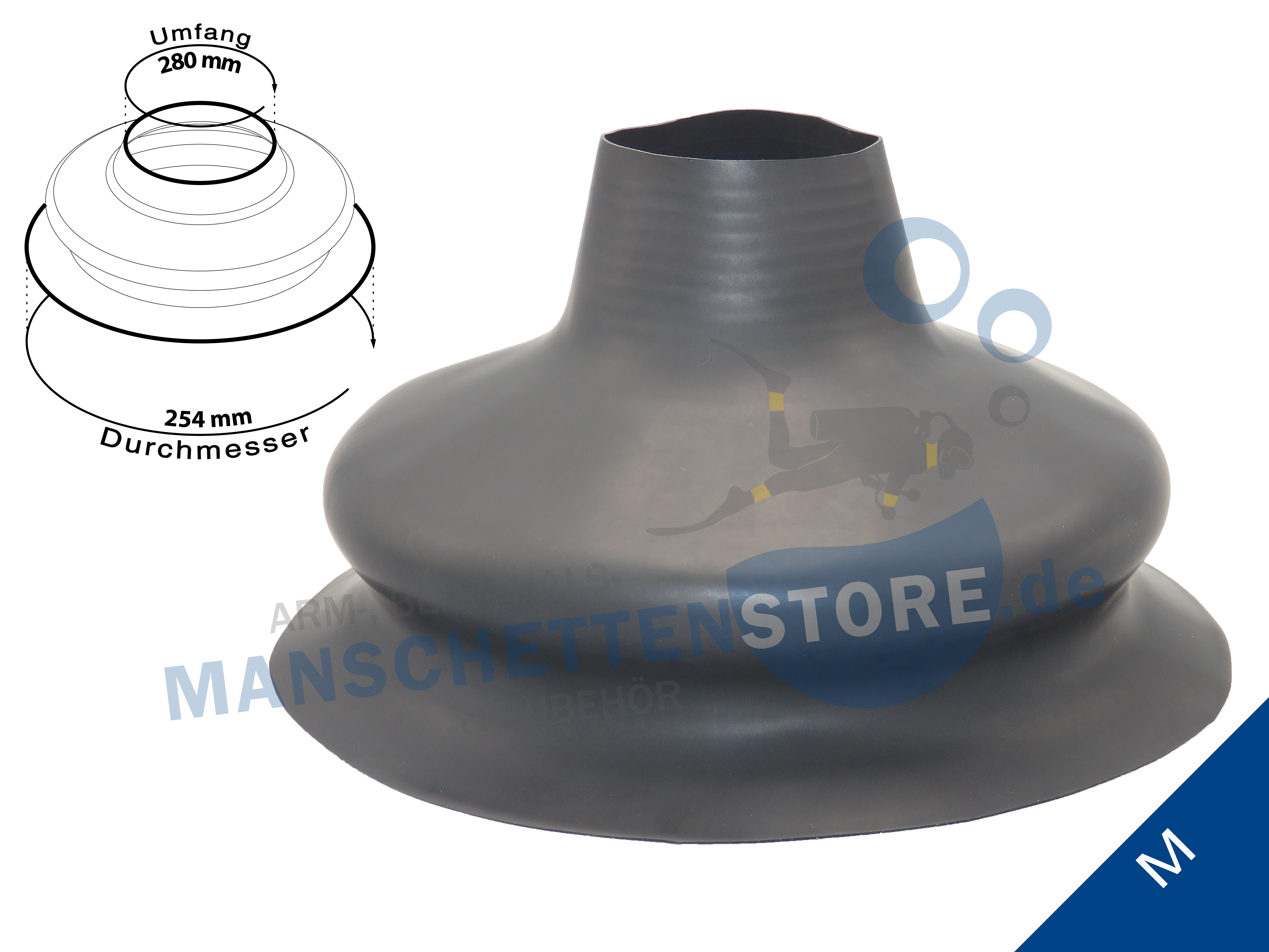 Latex Hals Manschette bellows Series M