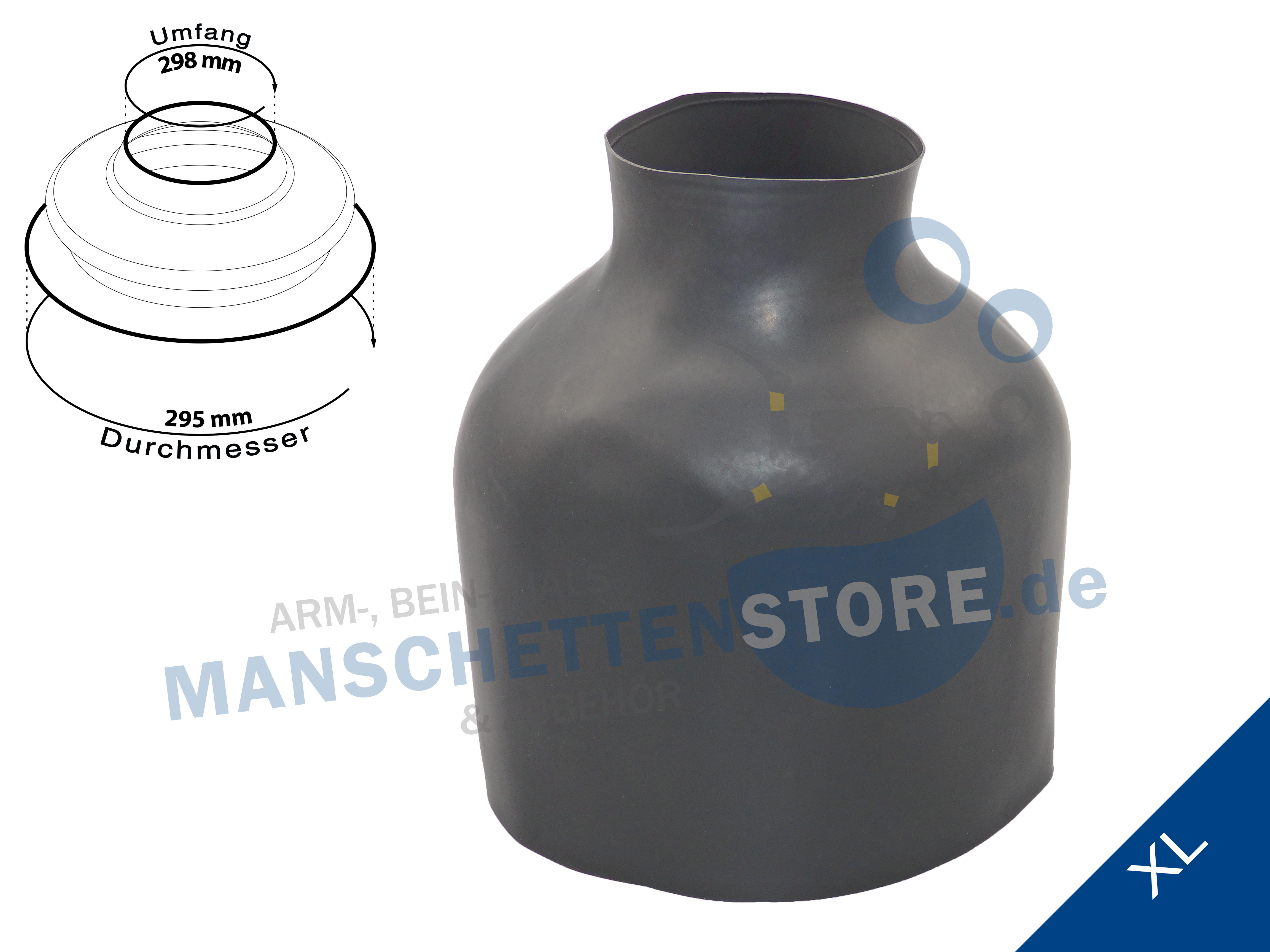 Standard Latex Hals Manschette DP4910 Series Größe XL (0,7-1,0mm)