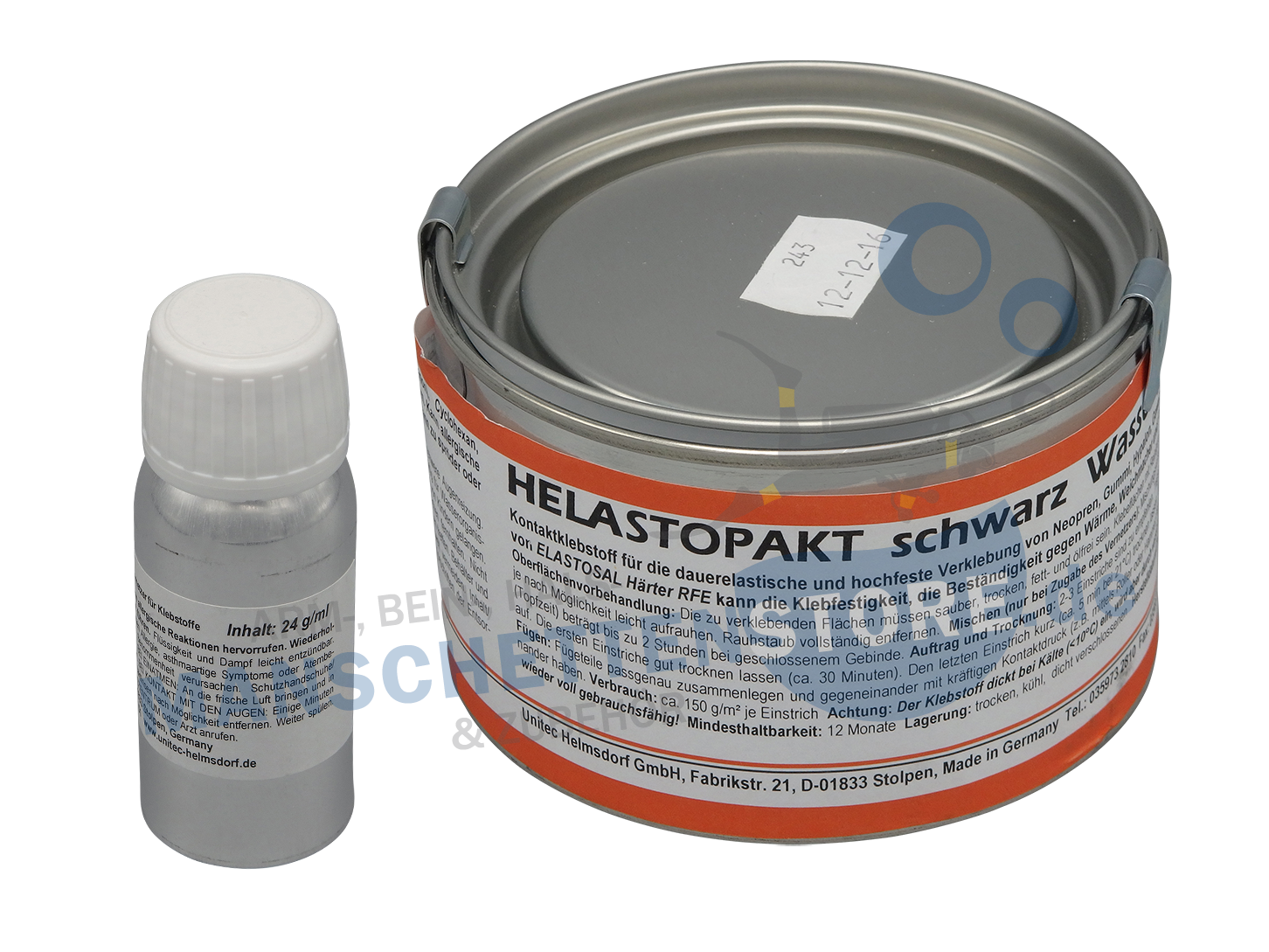 Kleberset P4D WSP10 schwarz 300g /P4D Härter RFE 24g