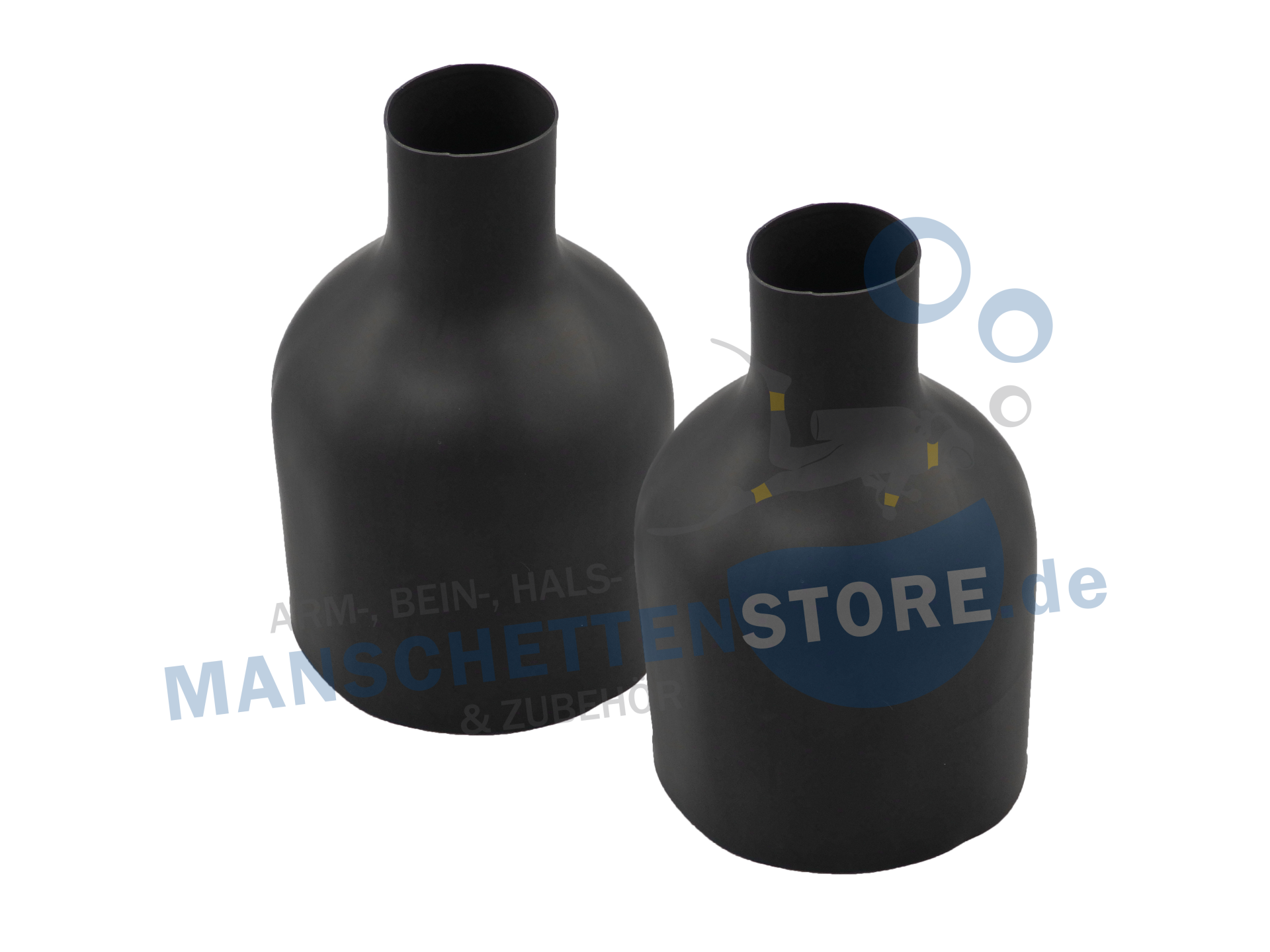 1 Paar Latex Beinmanschetten Flaschenform 36cm