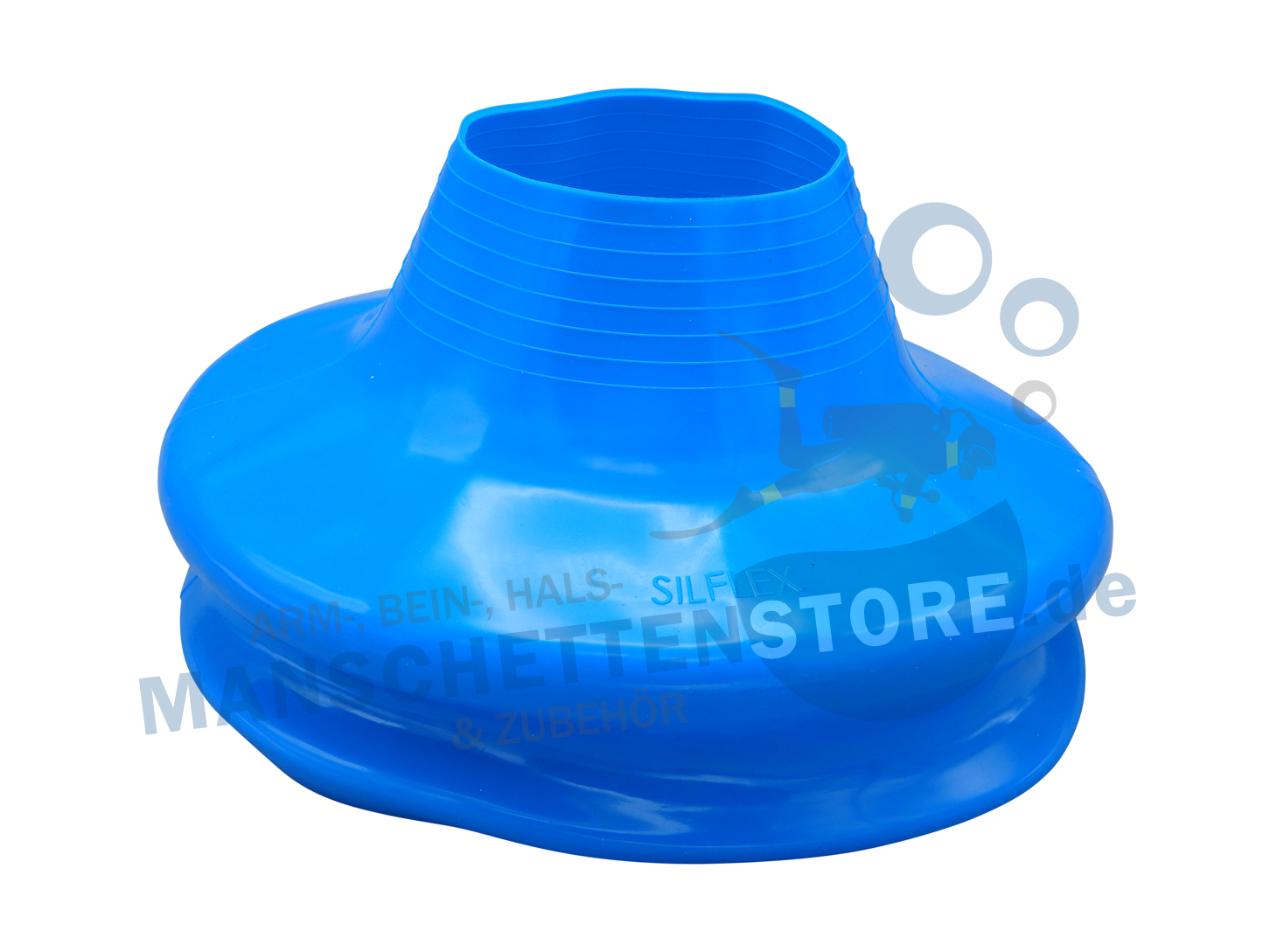 Silikon Halsmanschette Blau - Standard