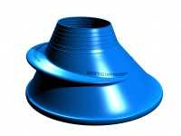 Silikon Halsmanschette Blau - Standard